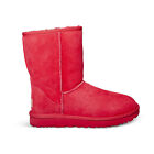 Ugg Classic Short Ii Samba Red Tnl Suede Sheepskin Women's Boots Size Us 11 New