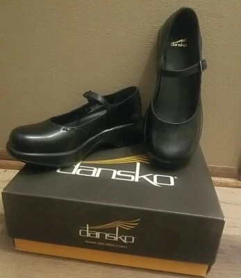 Dansko Black Leather Mary Jane Mae Dans Wedge Platform Comfort Shoes Size 9 / 40 - Image 1 of 4