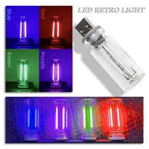 USB Ściemnianie Światło dotykowe Retro Filament Żarówka Edisona Żarówka Lampa dekoracyjna - Zdjęcie 1 z 14