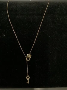 10k gold chain lock and key #109038-1 MGC - Picture 1 of 6