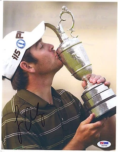 LOUIS OOSTHUIZEN SIGNED 2010 BRITISH OPEN VICTORY PHOTO PSA - Picture 1 of 1