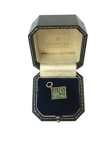 1957 One Pound Note Vintage 9ct Gold Charm "IN NOT BREAK GLASS" - Bild 1 von 17