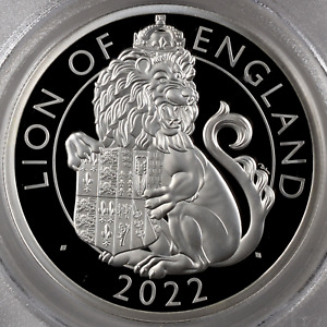 [PCGS PR70 DCAM] 2022 GB UK Lion of England Tudor Beasts 2oz Silver Proof Coin