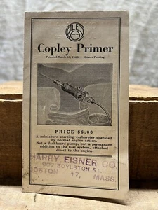 Antique Copley Primer Automotive Advertisement Pre 1920 Bay State Pump - Picture 1 of 5