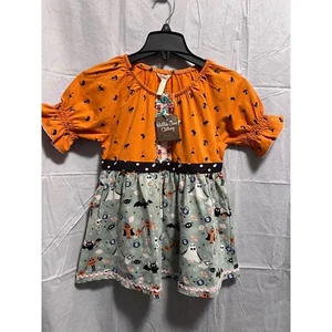 Matilda Jane Halloween Dress Cats Ghosts Girls Size 12 NWT - Picture 1 of 8