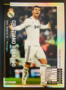 2010-11 Panini SEGA WCCF Best Eleven Cristiano Ronaldo Madrid refractor card