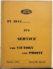 1944 Ford Service Sales Profit Log Book For Dealerships Original