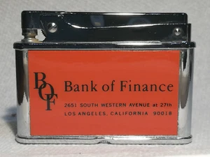 Flat Advertising Lighter Bank of Finance Made In Japan - Picture 1 of 3