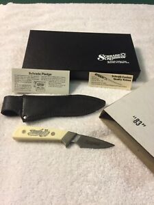Schrade Scrimshaw knife  Eagle SC-509 1983.  New in box.
