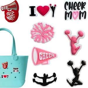 Cheer Charms for Bogg Bag Cheer -Themed Compatible with Simply Southern Beach... - Picture 1 of 5