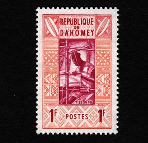 Dahomey 1f Weaver Sc#141 OPC 1961 montado sin montar o nunca montado - Imagen 1 de 1