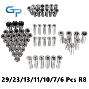 29 R8/23 R8/13 R8/11 R8/10 R8/7 R8/6 R8 Collet Set For Bridgeport - Picture 1 of 15