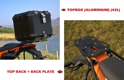 Top Box (42L) (Aluminium) With Toprack Fit for KTM 390 ADVENTURE X (2025) - Imagen 1 de 3