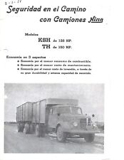 Truck Data Sheet - Hino - KSH TH - c1958 Brochure SPANISH language (T4045)
