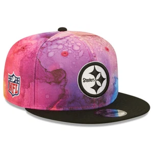 Chapeau Snapback New Era Pittsburgh Steelers Crucial Catch 2022 NFL teint à l'encre 9FIFTY - Photo 1/6