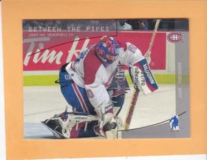 JOSE THEODORE 2003-04 BTWN THE PIPES SPORTS FEST CHICAGO 06/10 CANADIENS #129 A1 - Picture 1 of 2