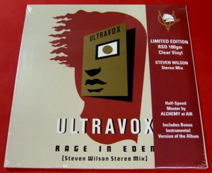 Ultravox "RAGE IN EDEN" 2022, RSD Chrysalis DLR 1338 Clear vinyl. SEALED NM - Imagen 1 de 5
