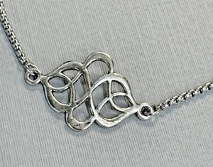 CELTIC Entwined Infinity Silver Stainless Adjustable Bracelet Jewelry 20% OFF - Picture 1 of 10