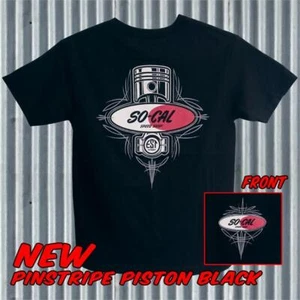 So-Cal Speed Shop Piston Pinstrip (7055) Herren T-SHIRT SCHWARZ 100% BAUMWOLLE  - Bild 1 von 1