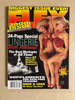 october 1999 Flex magazine Lingerie Special Lena Johannesen sexy cover + Poster - Image 1 of 4