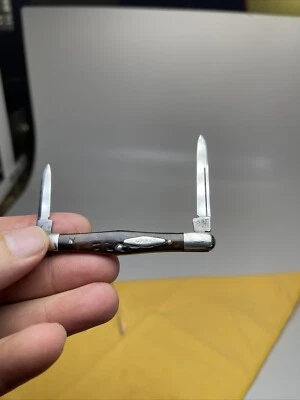 Cuchillo 62056 CUCHILLO HUESO VERDE PROBADO 1920-1940 ESTUCHE escudo diamante probado temprano Foto 1 de 4