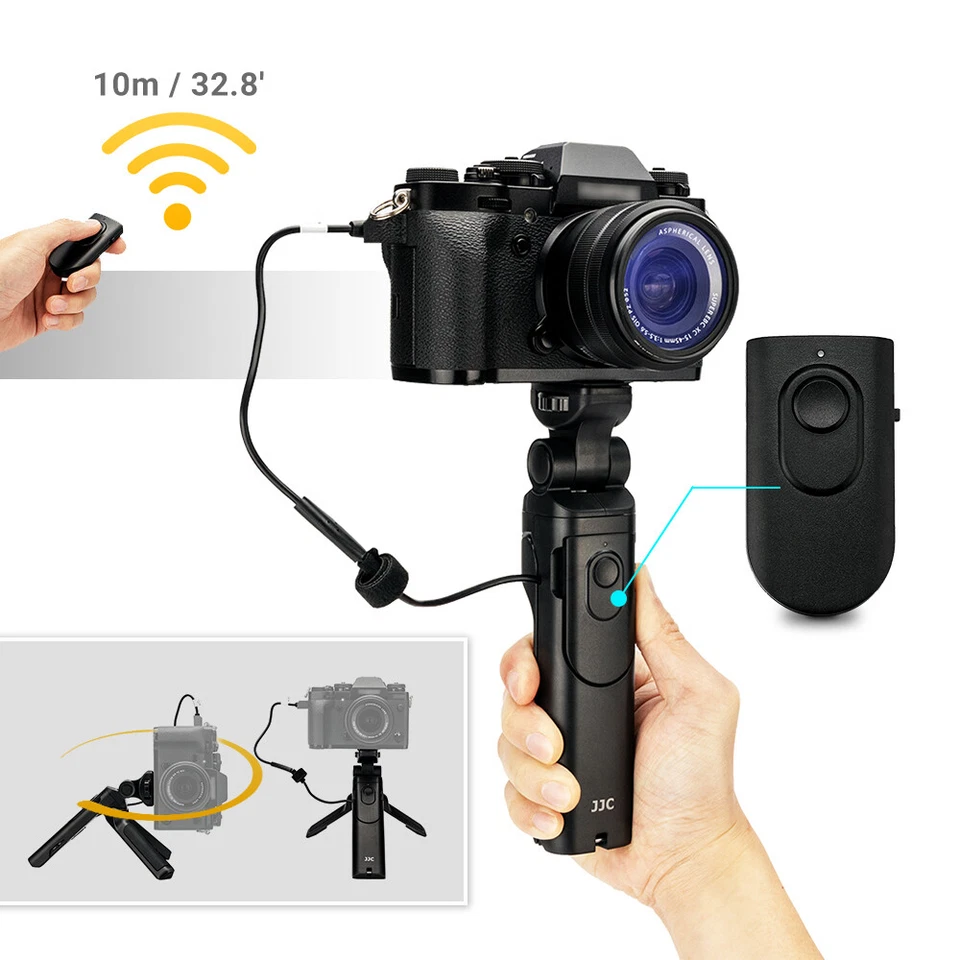 Mini Tripod Shooting Grip Remote for Fujifilm X100VI X-T5 X-T4 X-T30 II X-T20 - Image 1 of 4