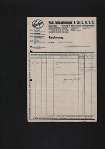HERFORD, Rechnung 1935, Joh. Stiegelmeyer & Co. GmbH Eisenmöbel - Bild 1 von 1