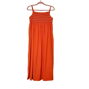 Hanna Andersson Cotton Zig Zag Top Maxi Sundress Size 14 - 16 /160 VGC - Picture 1 of 7