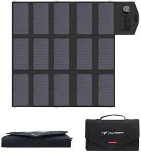 ALLPOWERS Solar Charger 100W Solar Panel Foldable Portable for Laptop, Tablet - Picture 1 of 9