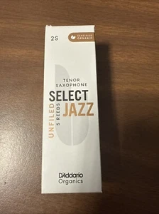D’Addario Organic Select Jazz 2 Soft Tenor Sax Reeds 5-pack - Picture 1 of 2
