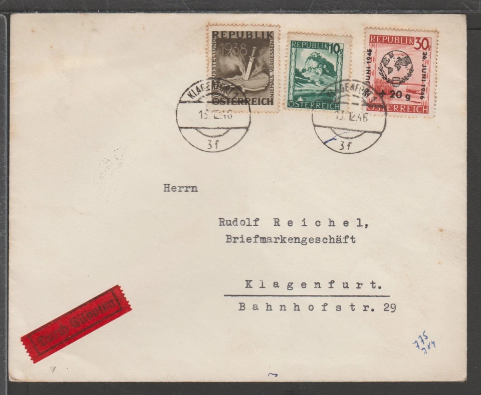 ✔️ AUSTRIA Österreich 1946. RARE COVER - Image 1 of 1