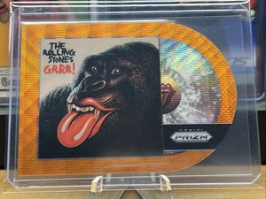 2025 Prizm Rolling Stones GRRR! Albums Die-Cut Orange Wave #/199 - Picture 1 of 3
