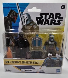 NUOVE figure Star Wars Moff Gideon & Bo-Katan Kryze 4" di Hasbro - Foto 1 di 2