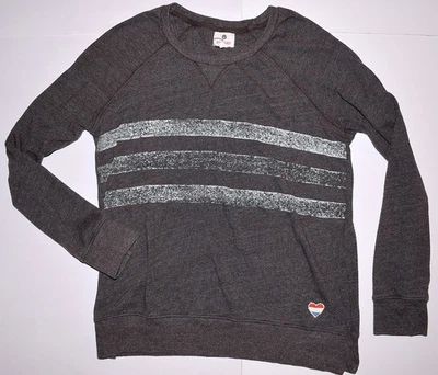 Suéter SUNDRY M/2 Gris Blanco Rayas Pullover Anthropologie Sudadera Envío y devolución gratuitos Foto 1 de 4