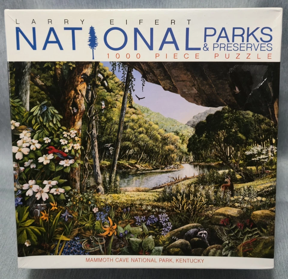 Larry Eifert National Parks & Preserves 1000pc Puzzle Mammoth Cave, KY 27"x20"   - Image 1 of 4