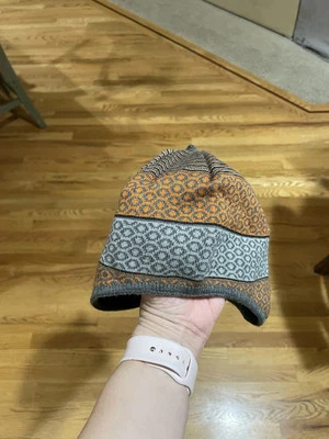 Columbia Youth Hat Beanie With Hassle And Ear Cover Grey / Orange One Size  - Image 1 of 4