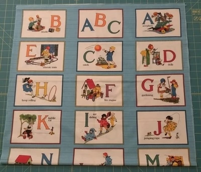 Patchworkstoff - Panel - Moda - blauer Hintergrund - Bild 1 von 4