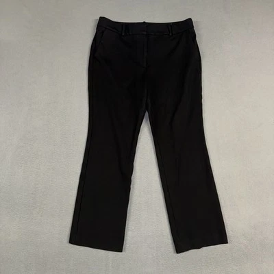 Talbots Pants Women’s 12P Black Soho Straight Chino Stretch Rayon Nylon Blend - Image 1 of 4