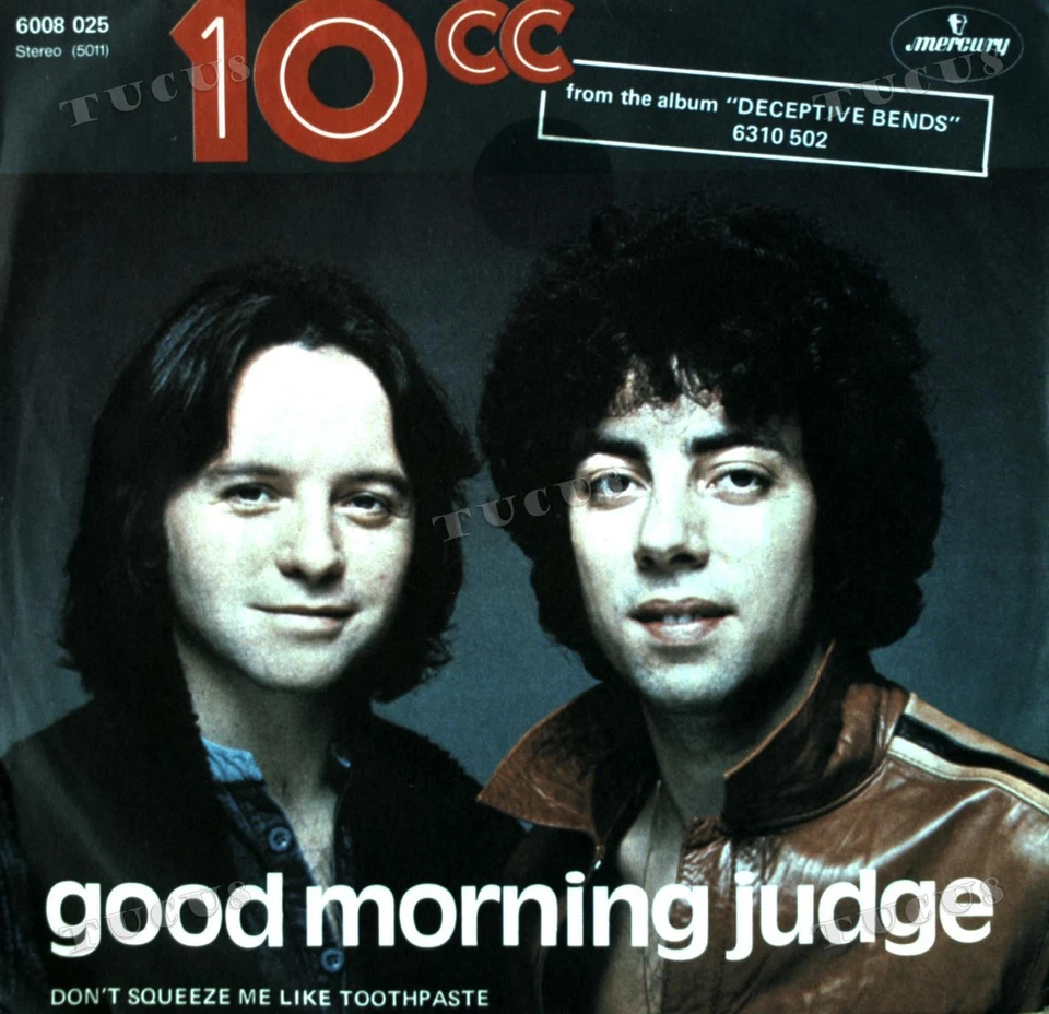10cc - Good Morning Judge 7in (VG+/VG+) '* - Image 1 of 1