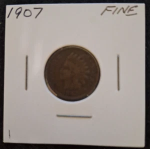 Centavo cabeza india 1907 "penny" el 2x2 dice bien envío gratuito #1 - Imagen 1 de 4