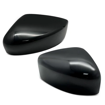 1x Par Tapa Espejo Negro Liso para Nissan Versa Versa Note 2015-2019 1.6L Foto 1 de 4