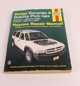 Haynes Dodge Durango & Dakota Pickups Service Repair Manual 30022 - Picture 1 of 8