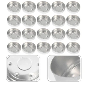 Juego de 2 tazas de aluminio con carcasa inferior de vela luz de té - Imagen 1 de 12