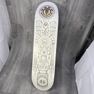 Element Nyjah Rituals Skateboard Deck Pro Model White 8.0 Feathelight 7ply - Bild 1 von 17