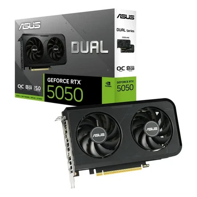 Asus Dual NVIDIA GeForce RTX 5050 OC Edition Scheda Video 8GB GDDR6 GPU Gaming - Immagine 1 di 4