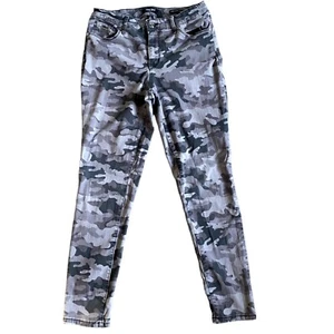 Nine West Womens 'Gramercy Skinny Ankle' Camouflage Pants-Gray-Size 8-GUC - Picture 1 of 6