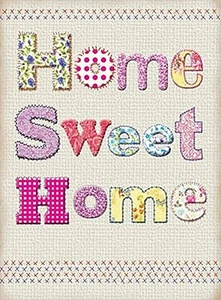 Home Sweet Home großes Stahlschild 400 mm x 300 mm (og) - Bild 1 von 1