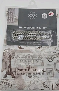 Juego de cortinas de ducha Paris 13 piezas - Imagen 1 de 2