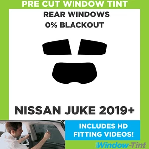 For Nissan Juke 2019+ Pre Cut Window Tint Rear 0% Blackout Film - Picture 1 of 10