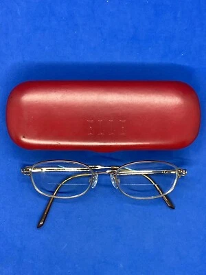 Vintage Elle Eyeglasses Frame Women's Gold Tone Full Rim 50-18-120 With Case 6 - Image 1 of 4
